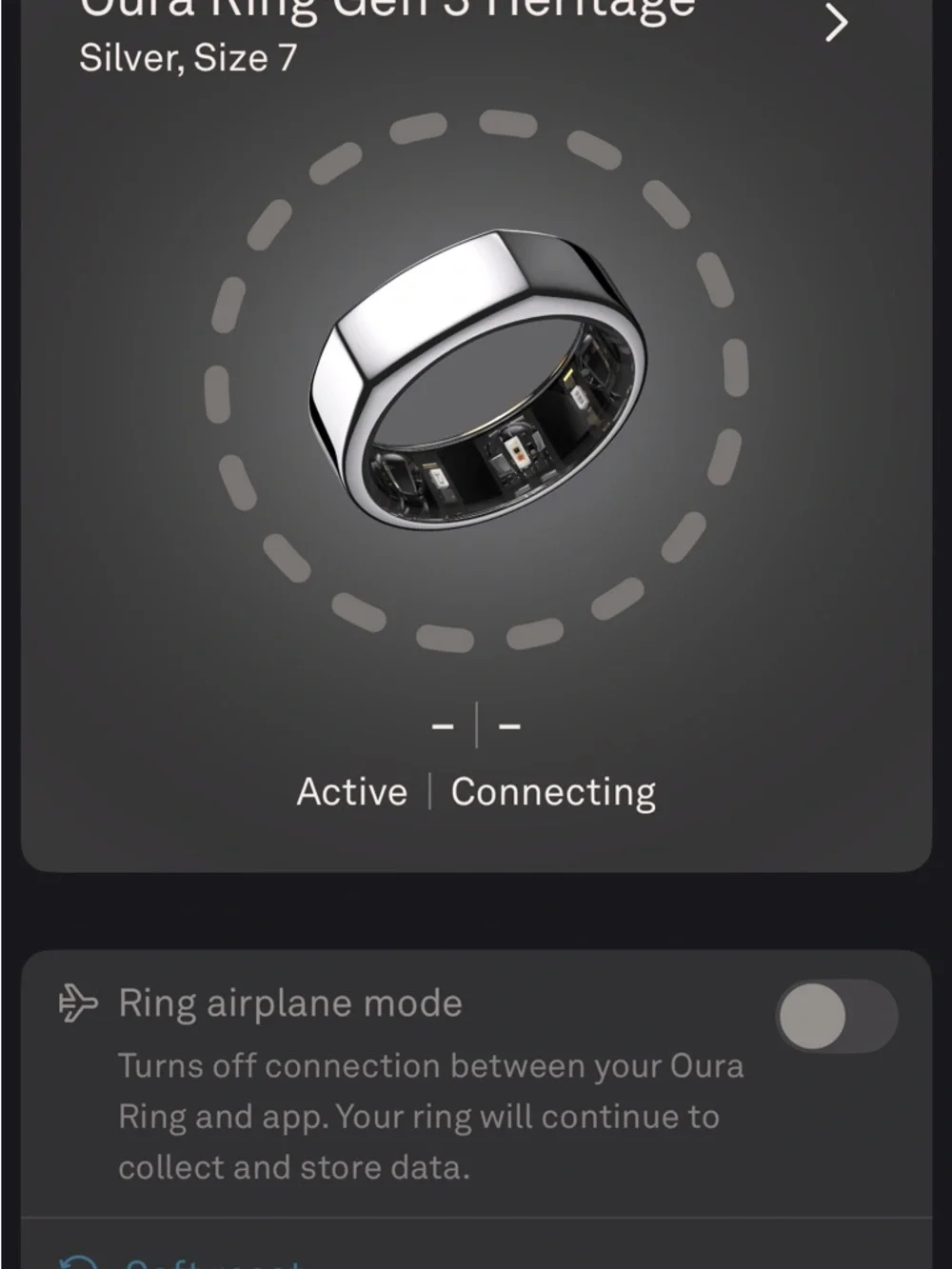 Oura Ring Size 7 - Silver
